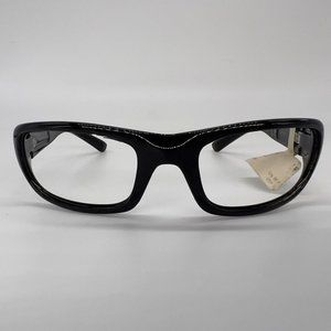 Maui Jim Stingray MJ103-02 Sunglasses Wrap Black Full No Lenses 55-22-129 Italy